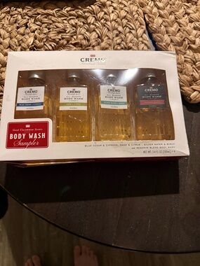 Cremo Body Wash Sampler Pack - Amber/Clear Bottles (4-Pack)